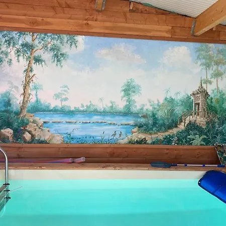 度假居 Maison Avec Piscine Interieure Chauffee,sauna, Et Billard *